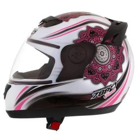 Capacete Pro Tork Liberty Evolution 788 G5 Carbon Femme Branco e Rosa